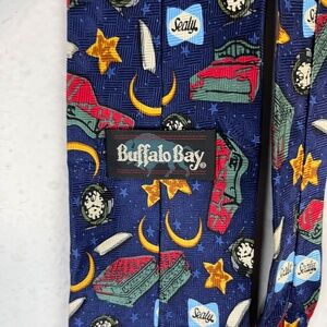 RARE VINTAGE SEALY Posturepedic 100% SILK  Sales Moon Mattress THEMED NECK TIE